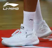 Ánh sáng anh em thể thao Li Ning tốc độ âm thanh 5V Evan Turner PE bóng rổ nam giày hấp thụ sốc ABAM099 019 - Giày bóng rổ