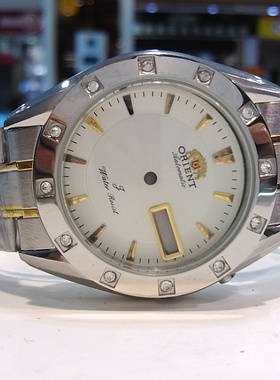 手表配件 日本双狮 机械男款 日历星期 46941/46943全钢表壳