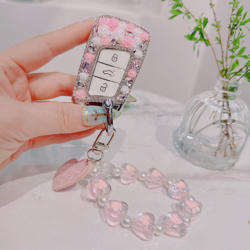 适合大众cc钥匙套全包女专用新迈腾帕萨特汽车钥匙扣壳钥匙包可爱