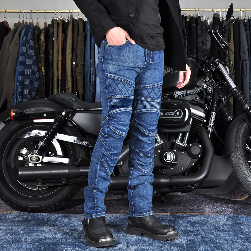 摩托车骑行裤凯夫拉牛仔裤机车防摔防风耐磨四季男女抗撕裂赛车服