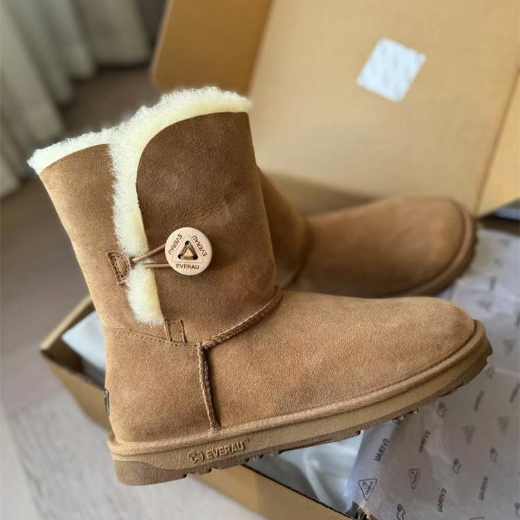 澳洲经典款一粒扣保暖雪地靴秋冬