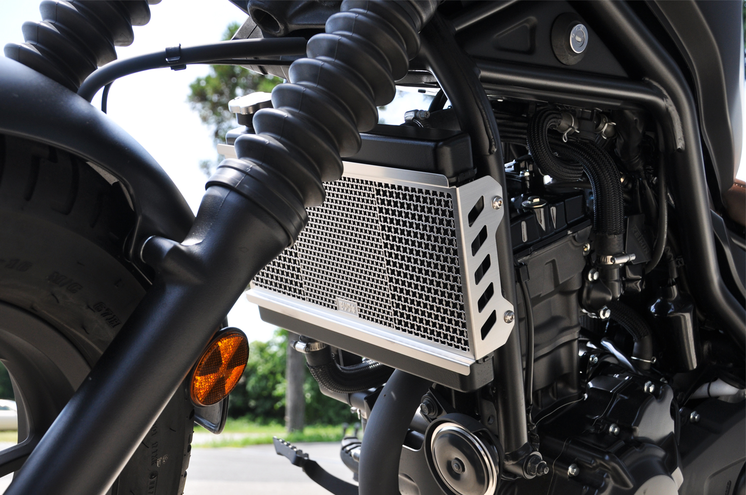 日本MORIWAKI 适用HONDA本田 CL300 CM500不锈钢散热水箱护网森协