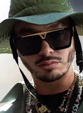 中国说唱巅峰对决2023热狗同款墨镜rapper法老男女太阳镜近视墨镜