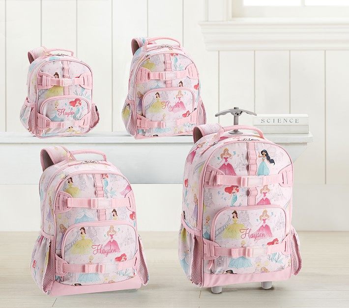 美国pottery barn kids迪斯尼DISNEY公主书包餐包水杯儿童女童
