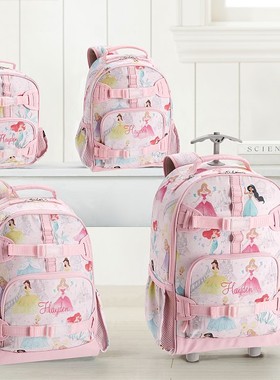 美国pottery barn kids迪斯尼DISNEY公主书包餐包水杯儿童女童