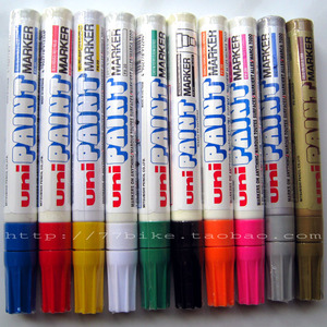三菱uni paint marker 油性马克笔 汽车自行车补漆笔 修补油漆笔