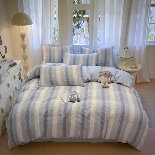 a类华夫格被套单件纯棉四季款