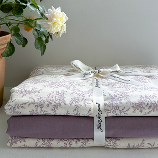 通用被套床品三件套 a类双层纱床上四件套纯棉全棉超软四季