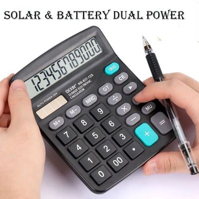 12-Digit Large LCD Display Calculator Standard Function Calc
