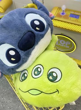 Comfortable Stitch Alien Back Cushion Stuffed Anime Cuddly