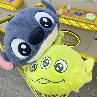 Comfortable Stitch Alien Back Cushion Stuffed Anime Cuddly