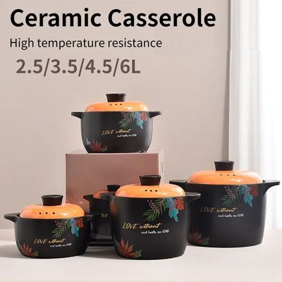 Household high-temperature stew pot Large capacity ceramic