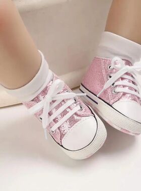 Meckior New Baby Flash Canvas Sneakers Baby Boys Girls Sport