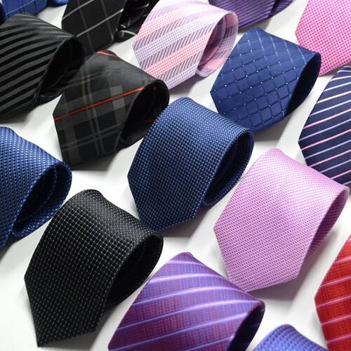 Men's Ties Solid Color Stripe Flower Floral