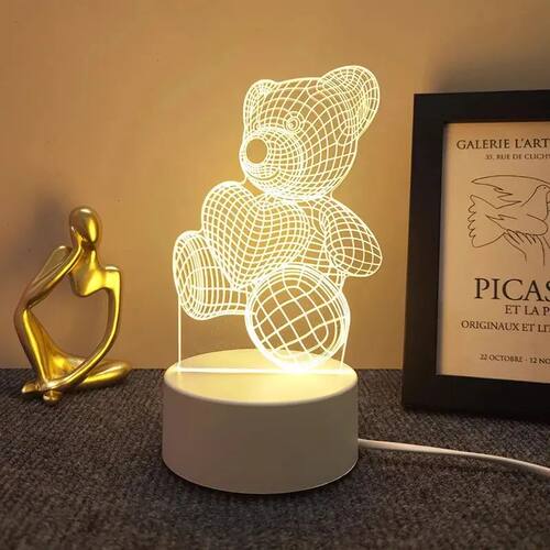 Creative Bedside Night Light Girl Heart Children Bestie