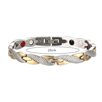 Twisted Dragon Magnetic Therapy Couple Bracelet Detachable