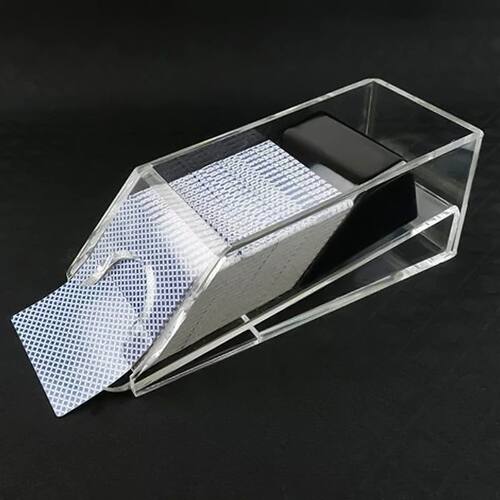 4/6-Deck Acrylic Blackjacks Dealing Shoe Pokers Dealer Playi