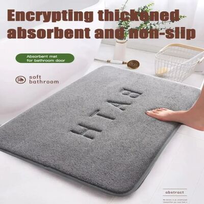 Anti Slip Mat Faux Cashmere Memory Foam Carpet Coral Fleece