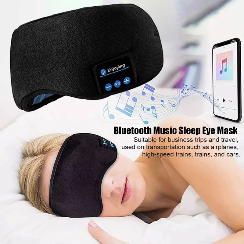 Bluetooth Wireless Headphones Sleeping Eye Mask Earphones Sm