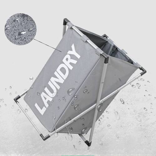 Large Laundry Basket Foldable Waterproof Grid Organizer Bask