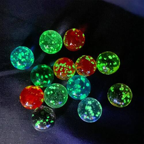10Pcs Luminous Glass Ball 16mm Cream Console Game Pinball