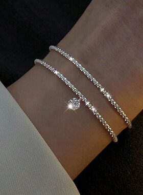 Fashion Silver Color Sparkling Adjustable Bracelets for Wome