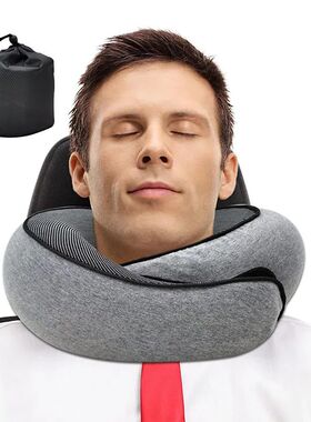 Travel Neck Pillow Memory Foam U-shaped Pillow Snail Style
