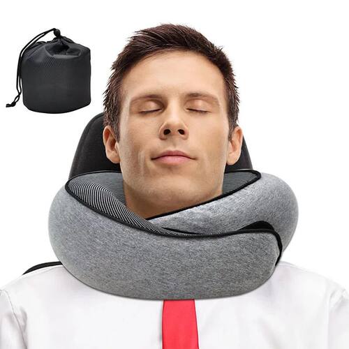 Travel Neck Pillow Memory Foam U-shaped Pillow Snail Style