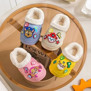 Cozy Cotton Kids' Slippers for Parent-Child Winter Warm