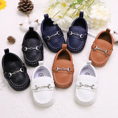Casual Slip On Low Top Loafer Shoes For Baby Boys, Lightweig