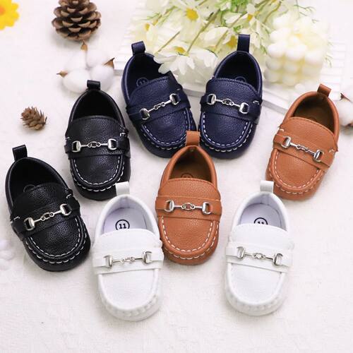 Casual Slip On Low Top Loafer Shoes For Baby Boys, Lightweig