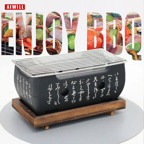 Portable BBQ Grill Korean Food Carbon Furnace Barbecu