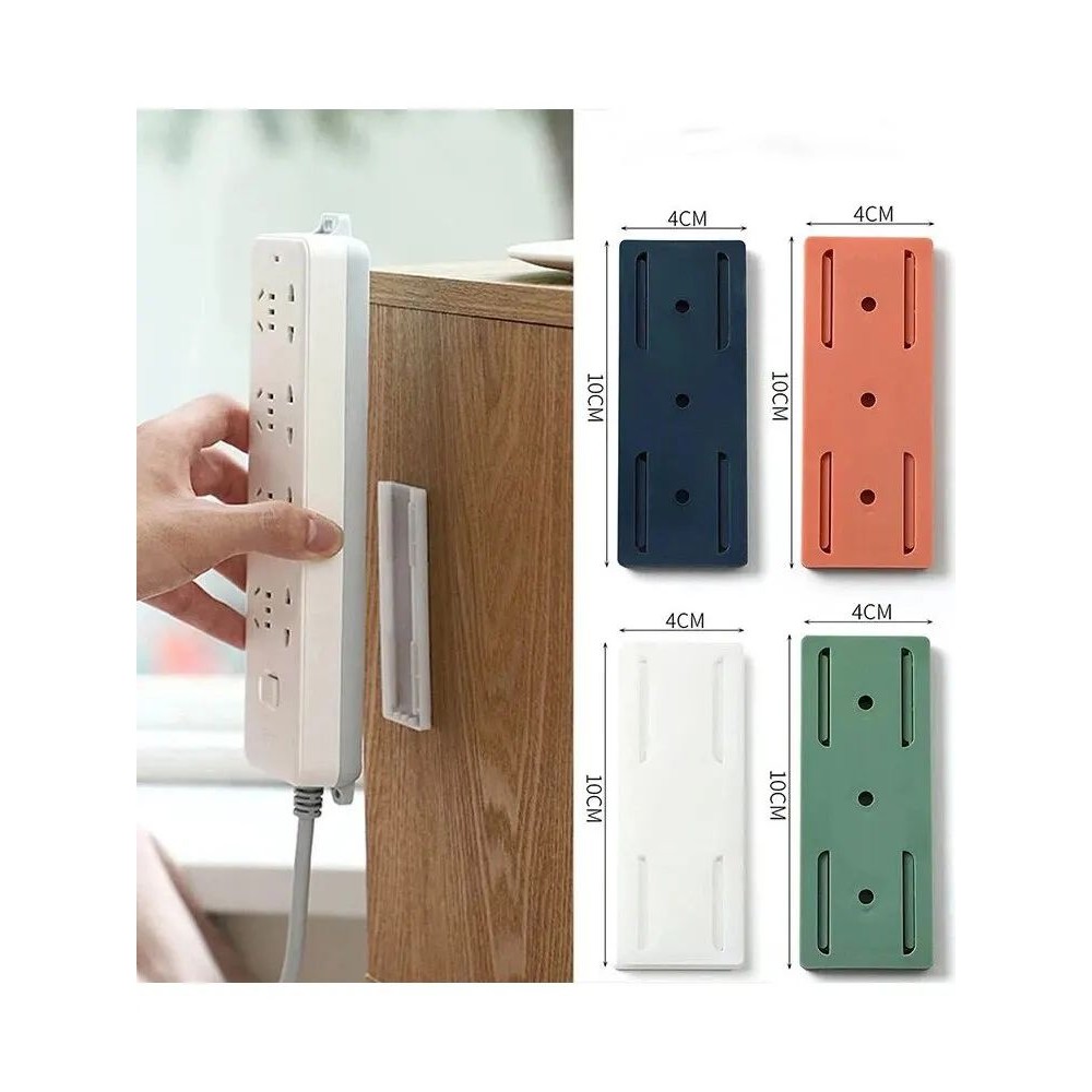 1Pc Wall-Mounted Plug Fixer Sticker Punch-free Home Self-Adh