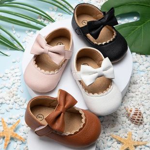 Retro New Newborn Baby Walking Shoes Spring Autumn Solid Col