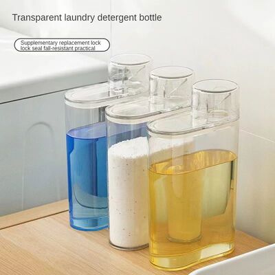 Laundry Detergent Plastic Dispenser Bottle Transparent Seale