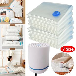 Folding Compressed Organizer Reusable Vacuum Storage Bags
