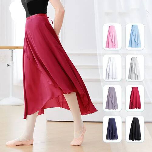 Chiffon Ballet Tutu Dance Skirt Dance Skate Wrap Scarf Gymna