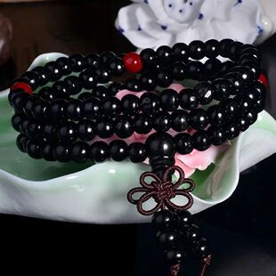 Chinese Style Small Leaf Red Sandalwood Buddhist Beads Multi
