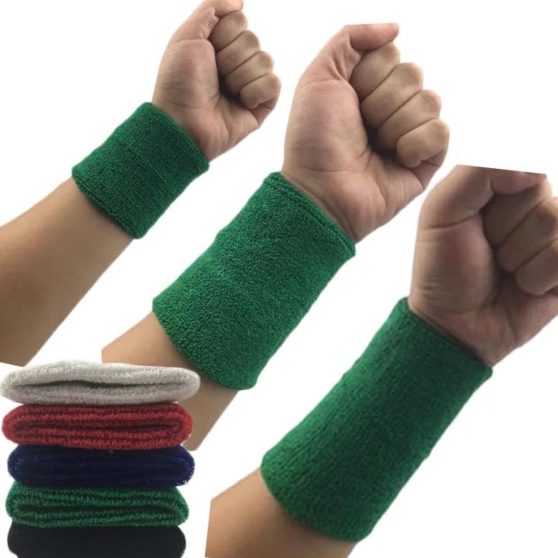 2Pcs Wrist Sweatband Tennis Sport Wristband Volleyball Gym