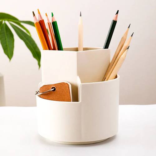 1pc Rotating Pen Holder, Office Student Desktop Pen Storage