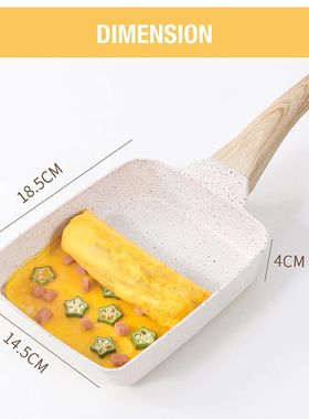 Nonstick Tamagoyaki Pan Japanese Omelette Egg Pan Rectangula