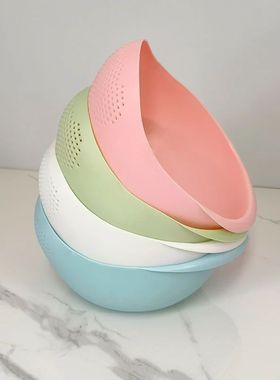 Drainage basket multifunctional rice washing sieve and filte