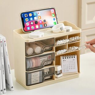 Multi-layer Drawer Type Household Storage , Office Transpare