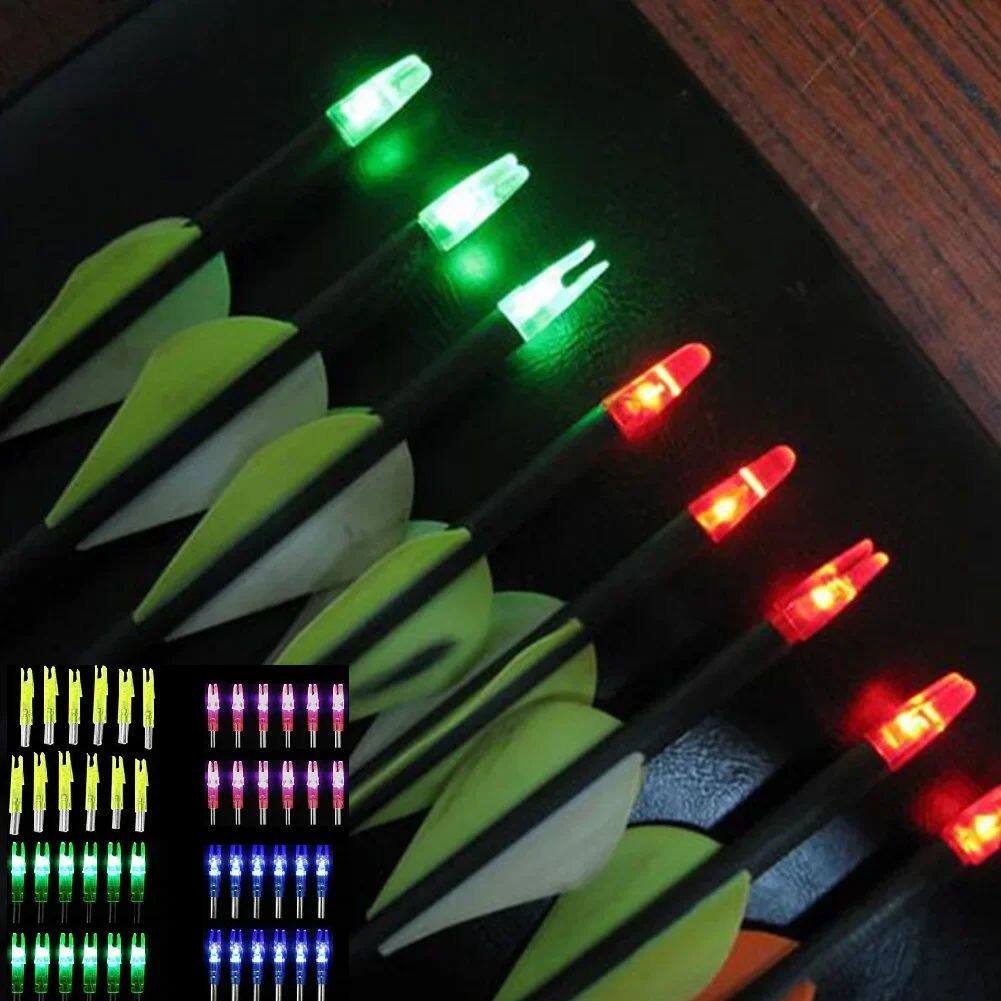 10pcs  Special LED illuminated tail for bow and arrow shaft