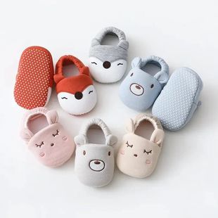 Cartoon Animal Pattern Newborn Baby Shoes Boys Girls 0-18M