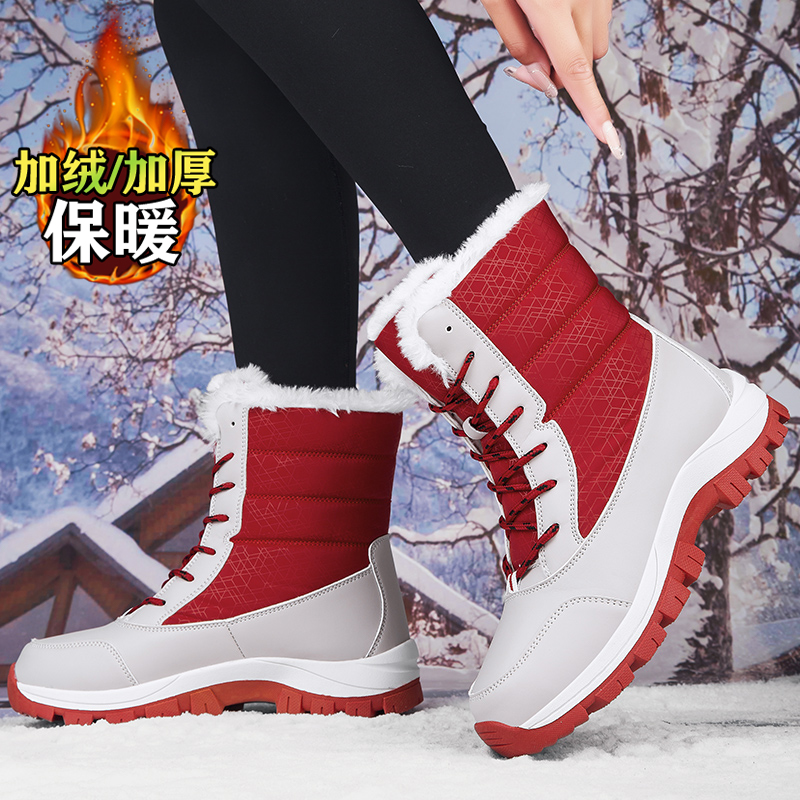 【网红明星同款】棉鞋加绒雪地靴