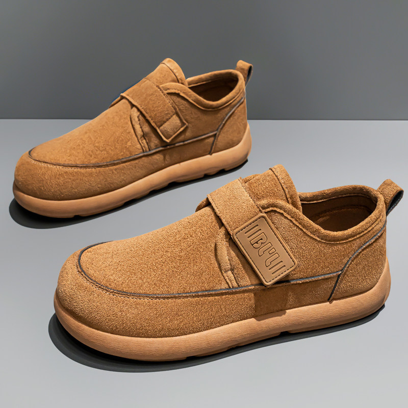 春季男鞋2026新款一脚蹬魔术贴勃肯鞋懒人开车豆豆鞋复古休闲鞋子,流行男鞋,单鞋,淘宝优惠券,粉丝福利购,淘宝优惠卷