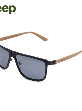 JEEP吉普太阳镜男士新款高清偏光司机镜个性潮方框墨镜A6226
