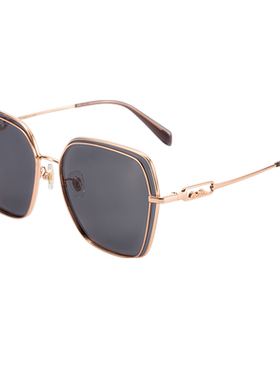 花雨伞太阳镜新款偏光镜韩版潮防紫外线女双框线显瘦墨镜AP11768