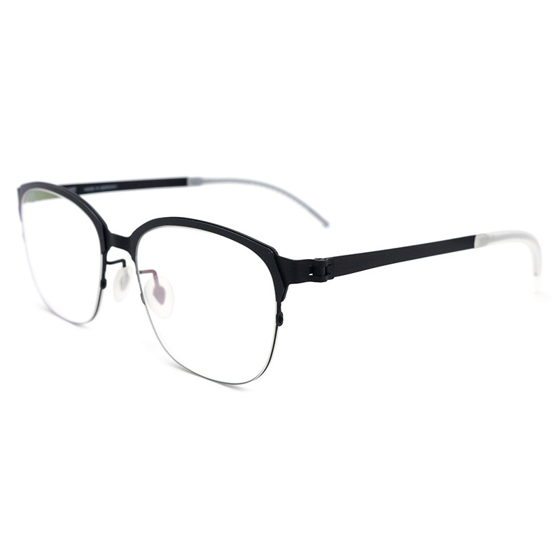 KLARTI克拉钛眼镜架男款半框近视镜架商务配镜框超轻薄女士KTB208
